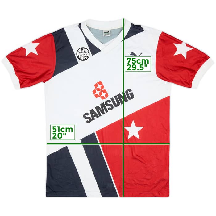 1990-91 Eintracht Frankfurt Away Shirt - 8/10 - (L)