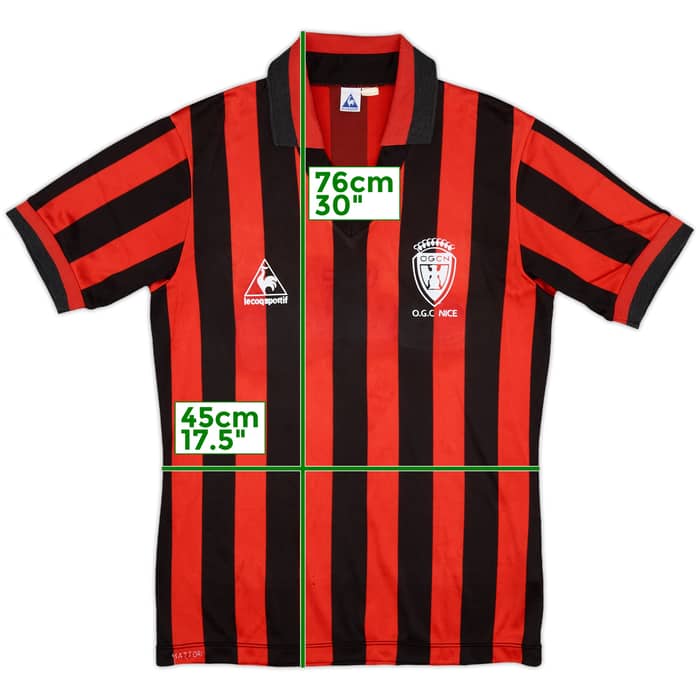 1980-81 OGC Nice Home Shirt - 7/10 - (L)