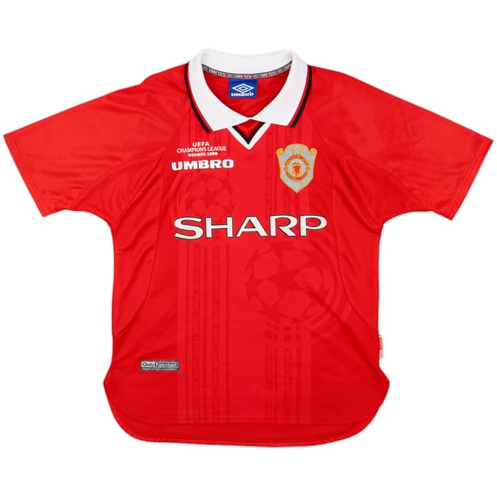 1999-00 Manchester United 'CL Winners' Shirt Beckham #7 - 8/10 - (M)