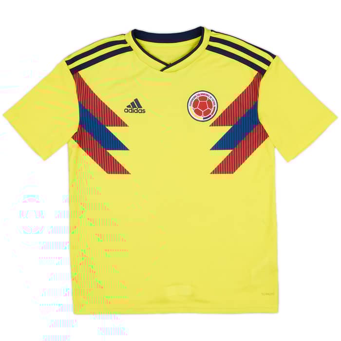 2018-19 Colombia Home Shirt - 7/10 - (M.Boys)