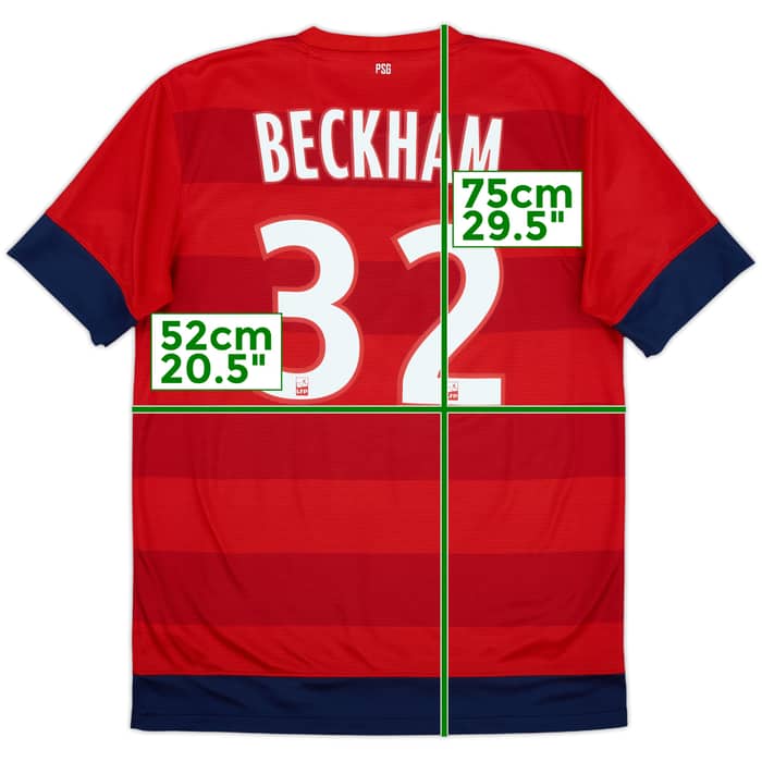 2012-13 Paris Saint-Germain Away Shirt Beckham #32 - 8/10 - (M)