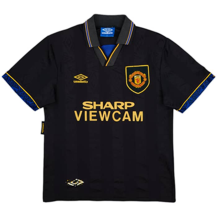 1993-95 Manchester United Away Shirt Cantona #7 - 6/10 - (S)
