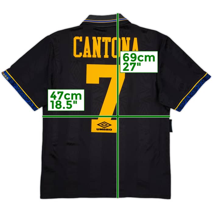 1993-95 Manchester United Away Shirt Cantona #7 - 6/10 - (S)