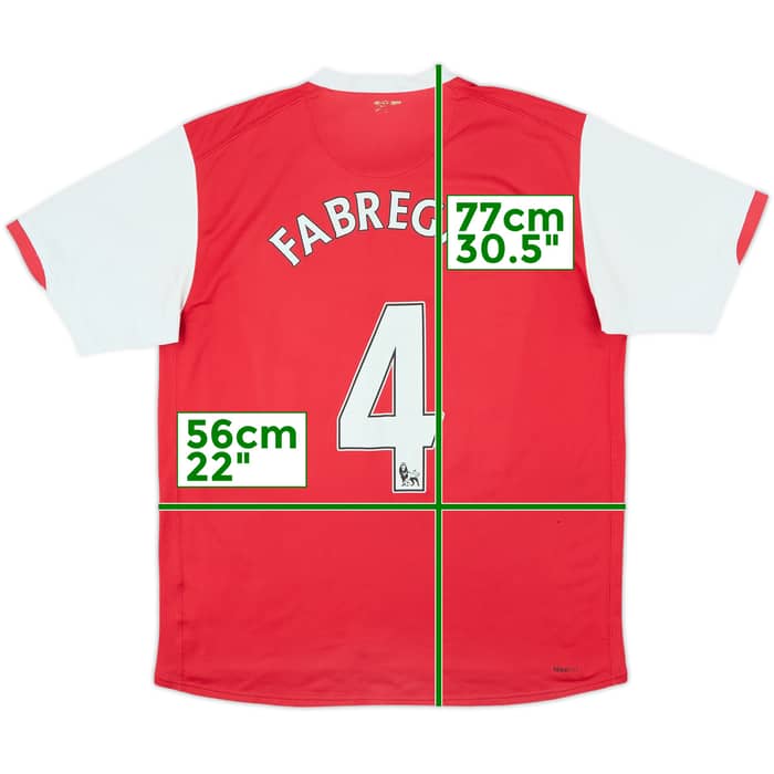 2006-08 Arsenal Home Shirt Fabregas #4 - 4/10 - (L)