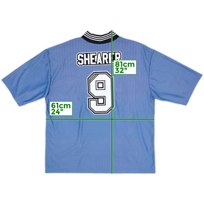 1996-97 Newcastle Away Shirt Shearer #9 - 8/10 - (XXL)