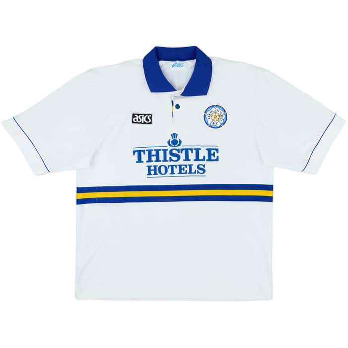 1993-95 Leeds United Home Shirt Yeboah #21 - 6/10 - (XL)