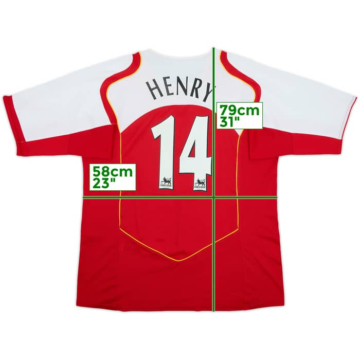 2004-05 Arsenal Home Shirt Henry #14 - 6/10 - (L)