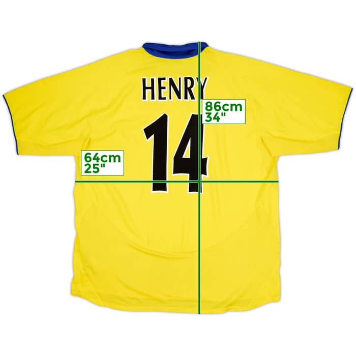 2003-05 Arsenal Away Shirt Henry #14 - 8/10 - (XXL)