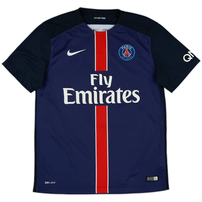 2015-16 Paris Saint-Germain Home Shirt Cavani #9 - 7/10 - (M)