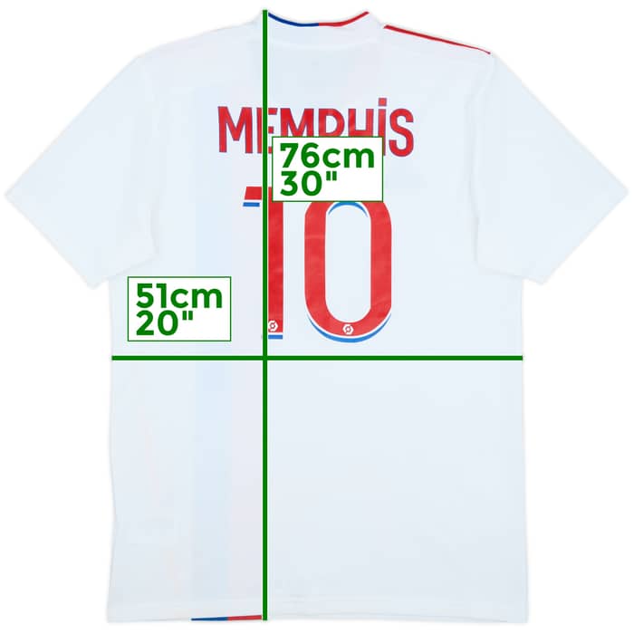 2021-22 Lyon Home Shirt Memphis #10 - 8/10 - (M)