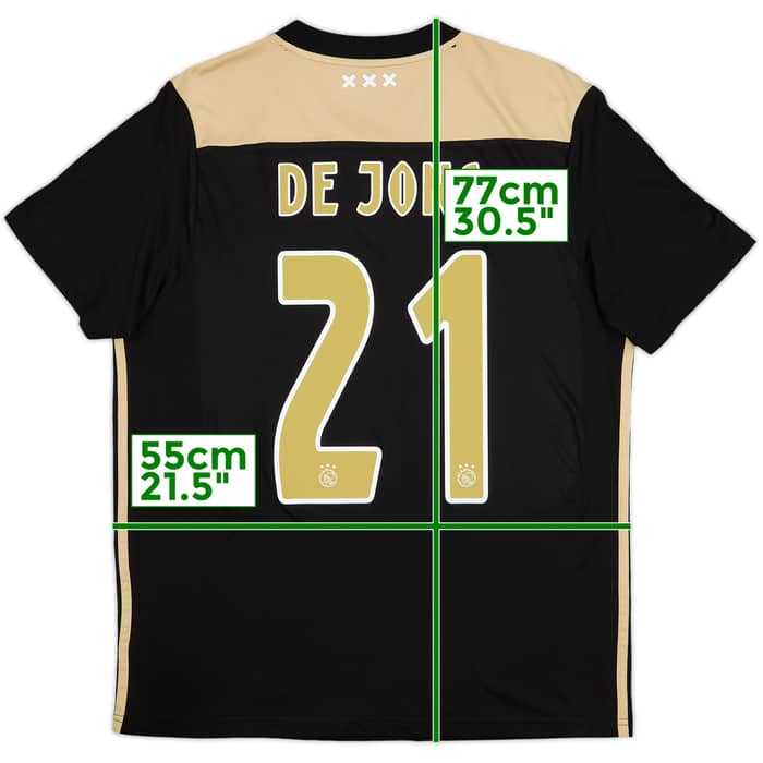 2018-19 Ajax Away Shirt De Jong #21 - 9/10 - (L)