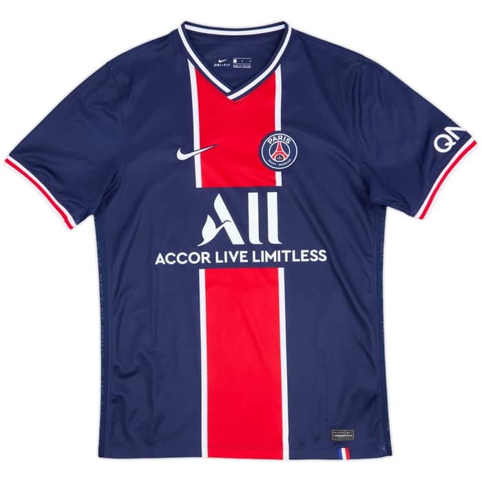 2020-21 Paris Saint-Germain Home Shirt Mbappe #7 - 9/10 - (M)