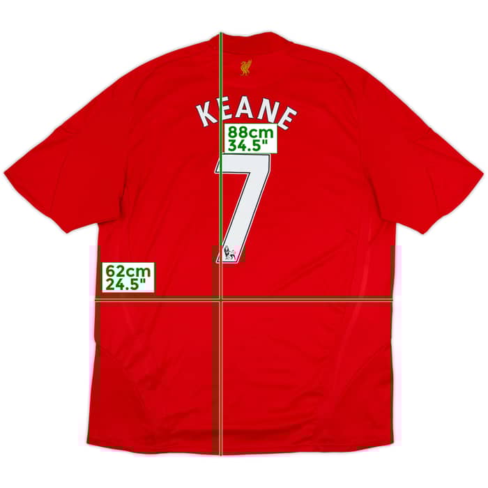 2008-10 Liverpool Home Shirt Keane #7 - 6/10 - (XXL)