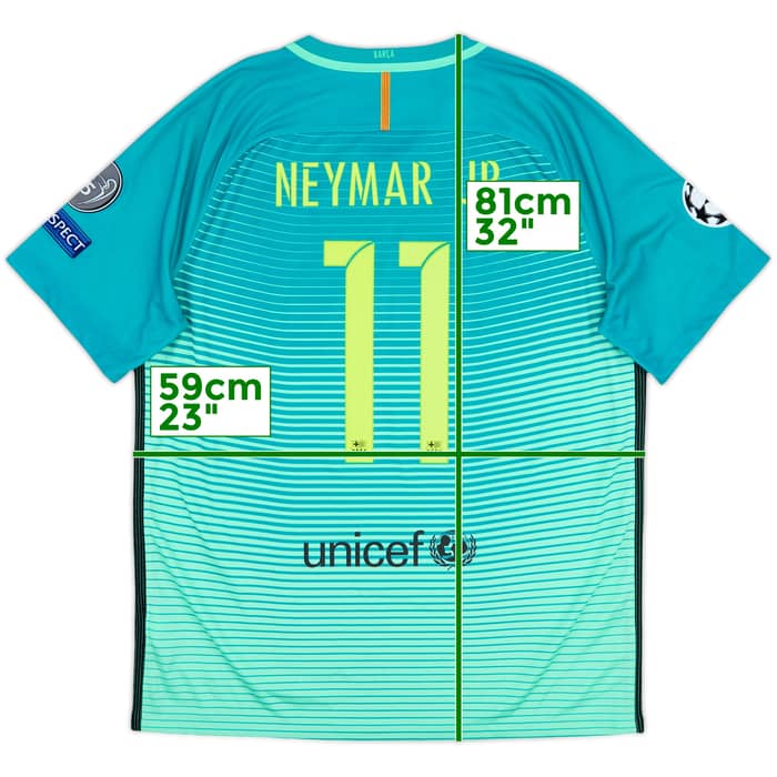 2016-17 Barcelona Third Shirt Neymar Jr #11 - 10/10 - (XL)