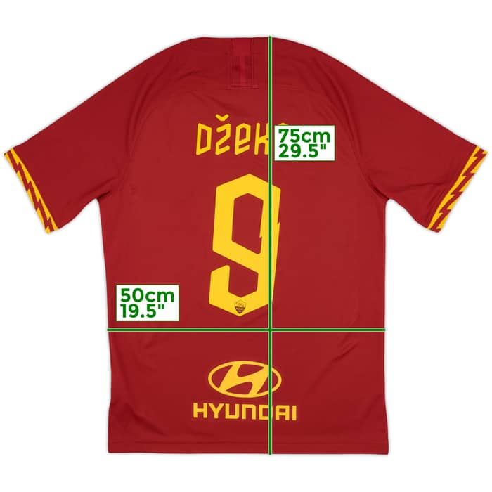 2019-20 Roma Home Shirt Dzeko #9 - 10/10 - (M)