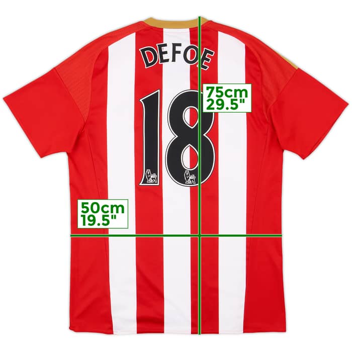 2016-17 Sunderland Home Shirt Defoe #18 - 6/10 - (M)