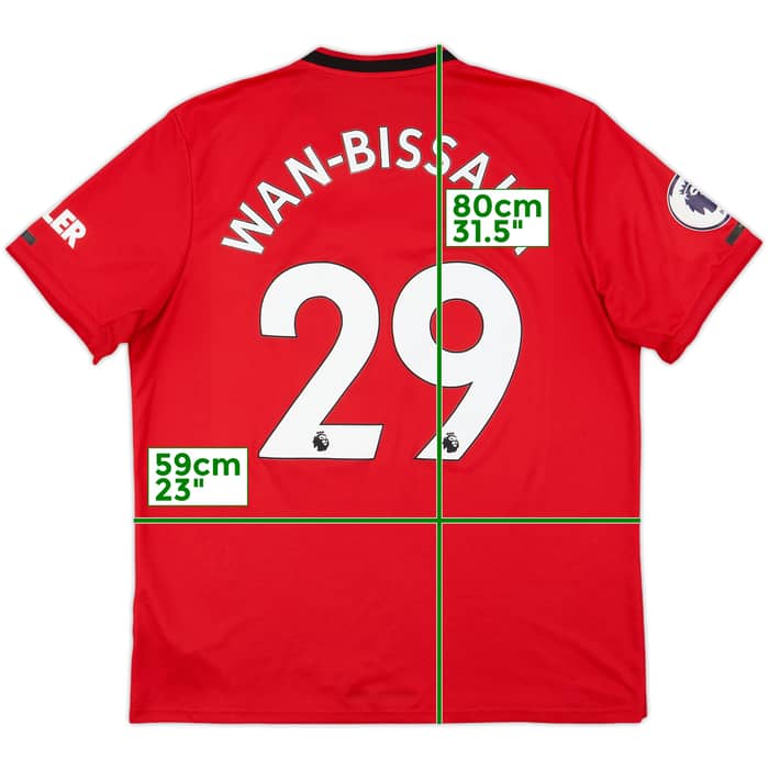 2019-20 Manchester United Home Shirt Wan-Bissaka #29 - 7/10 - (XL)