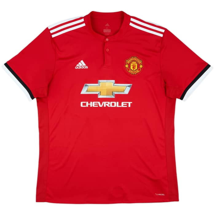 2017-18 Manchester United Home Shirt Valencia #25 - 7/10 - (XL)