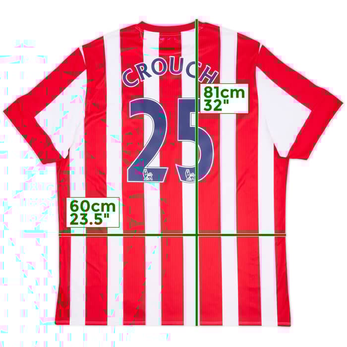 2015-16 Stoke City Home Shirt Crouch #25 - 7/10 - (XXL)