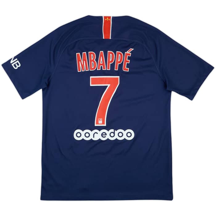 2018-19 Paris Saint-Germain Home Shirt Mbappe #7 - 7/10 - (M)