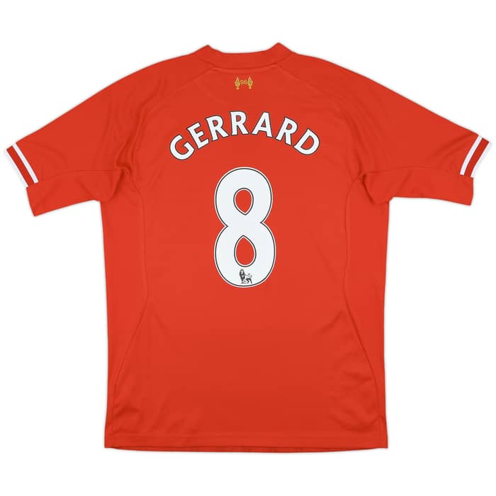 2013-14 Liverpool Home Shirt Gerrard #8 - 5/10 - (L)