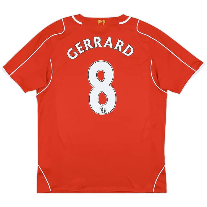 2014-15 Liverpool Home Shirt Gerrard #8 - 7/10 - (L)