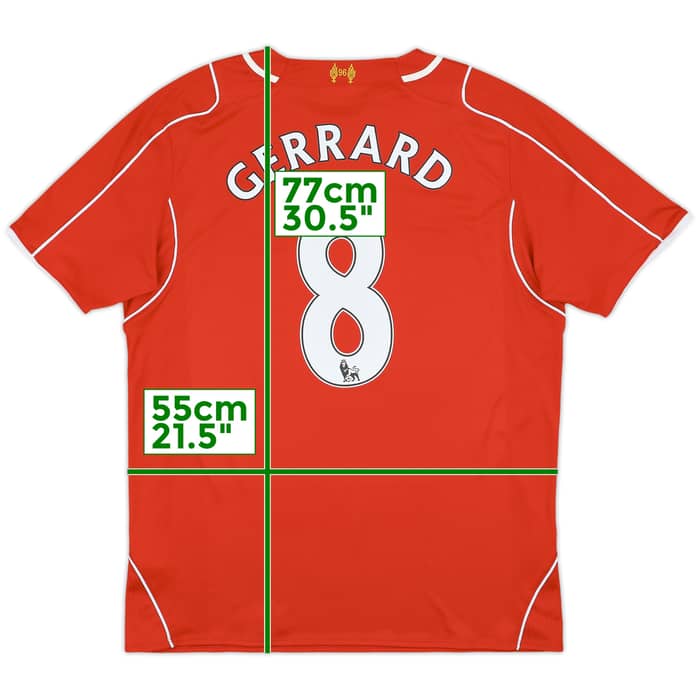 2014-15 Liverpool Home Shirt Gerrard #8 - 7/10 - (L)