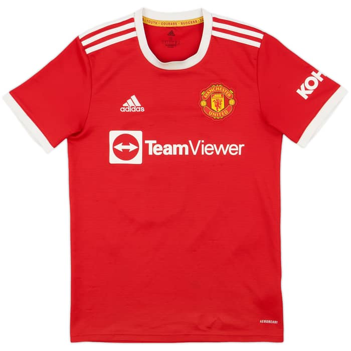 2021-22 Manchester United Home Shirt B.Fernandes #18 - 6/10 - (S)