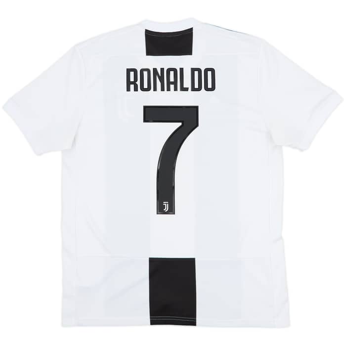 2018-19 Juventus Home Shirt Ronaldo #7 - 8/10 - (M)