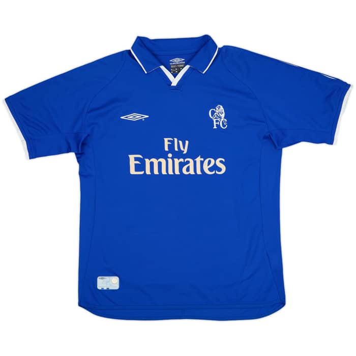 2001-03 Chelsea Home Shirt Zola #25 - 7/10 - (L)