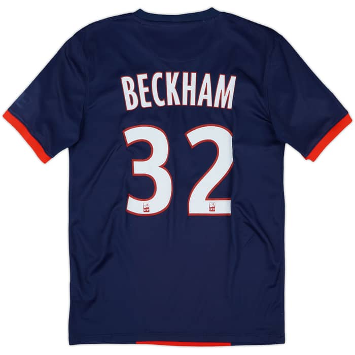 2013-14 Paris Saint-Germain Home Shirt Beckham #23 - 7/10 - (S)