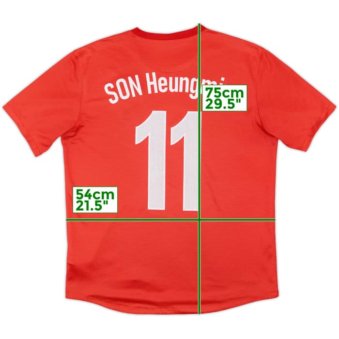 2012-13 South Korea Home Shirt Son Heungmin #11 - 7/10 - (L)
