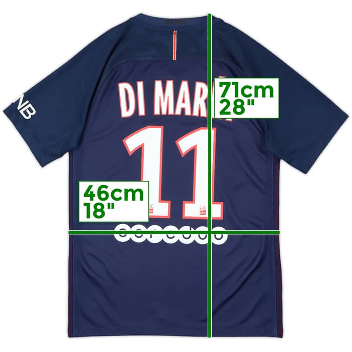 2016-17 Paris Saint-Germain Home Shirt Di Maria #11 - 6/10 - (S)