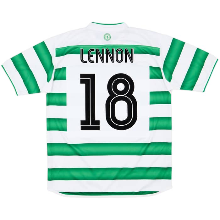 2003-04 Celtic Home Shirt Lennon #18 - 9/10 - (M)