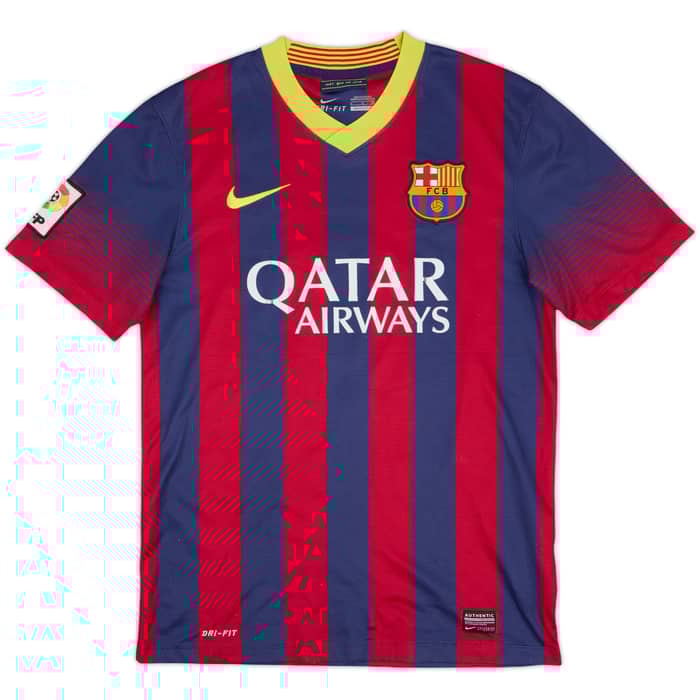 2013-14 Barcelona Home Shirt A. Iniesta #8 - 6/10 - (S)
