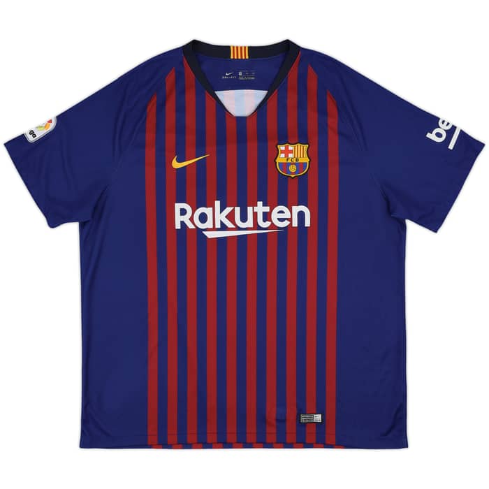 2018-19 Barcelona Home Shirt Messi #10 - 8/10 - (XXL)