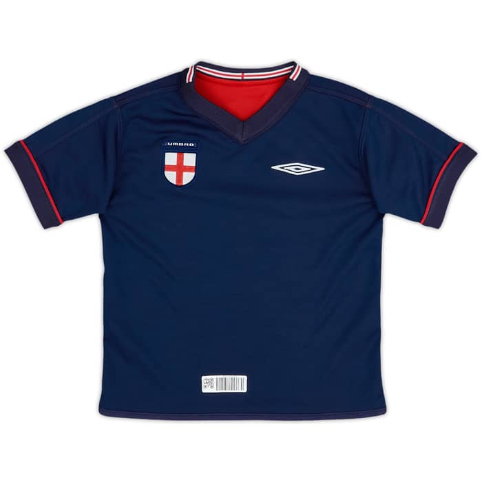 2002-04 England Away Shirt - 8/10 - (3-4 Years)