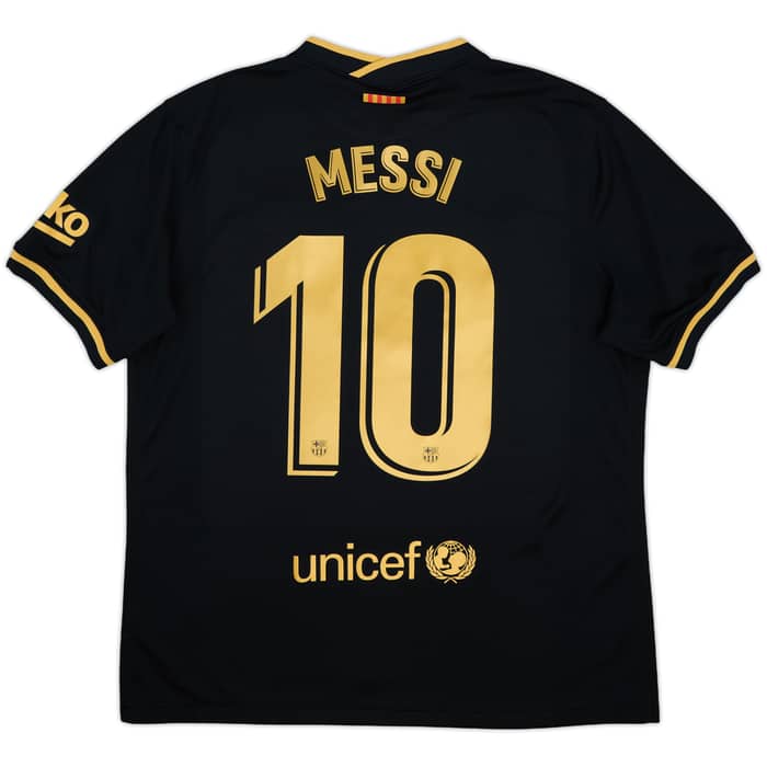 2020-21 Barcelona Away Shirt Messi #10 - 9/10 - (XL)