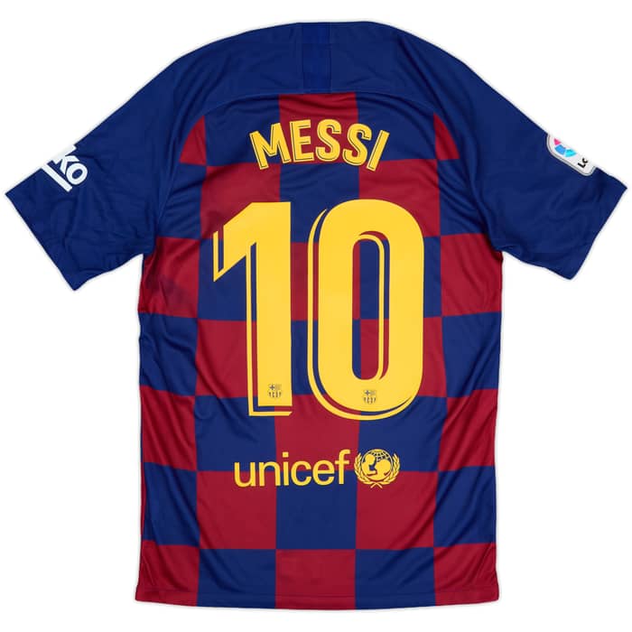 2019-20 Barcelona Home Shirt Messi #10 - 7/10 - (S)
