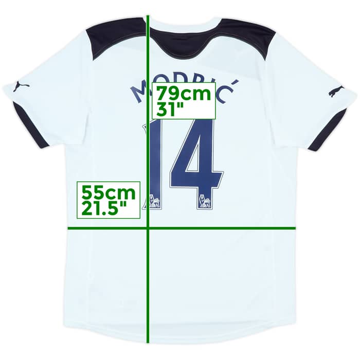 2010-11 Tottenham Home Shirt Modric #14 - 9/10 - (M)