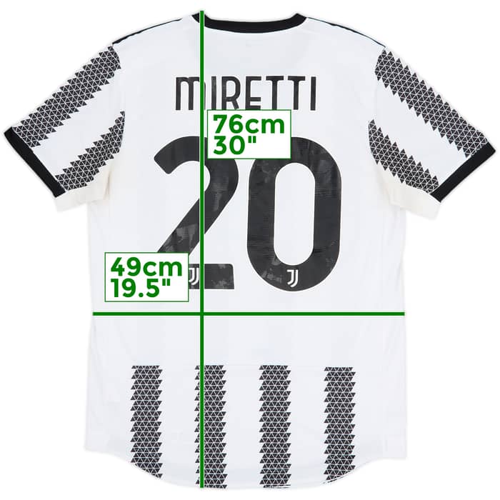 2022-23 Juventus Authentic Home Shirt Miretti #20 - 4/10 - (M)