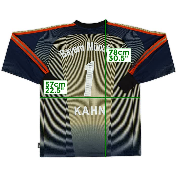2003-04 Bayern Munich GK Shirt Kahn #1 - 7/10 - (M)