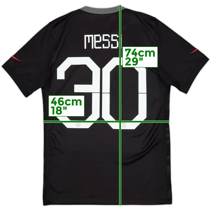 2021-22 Paris Saint-Germain Third Shirt Messi #30 - 10/10 - (S)