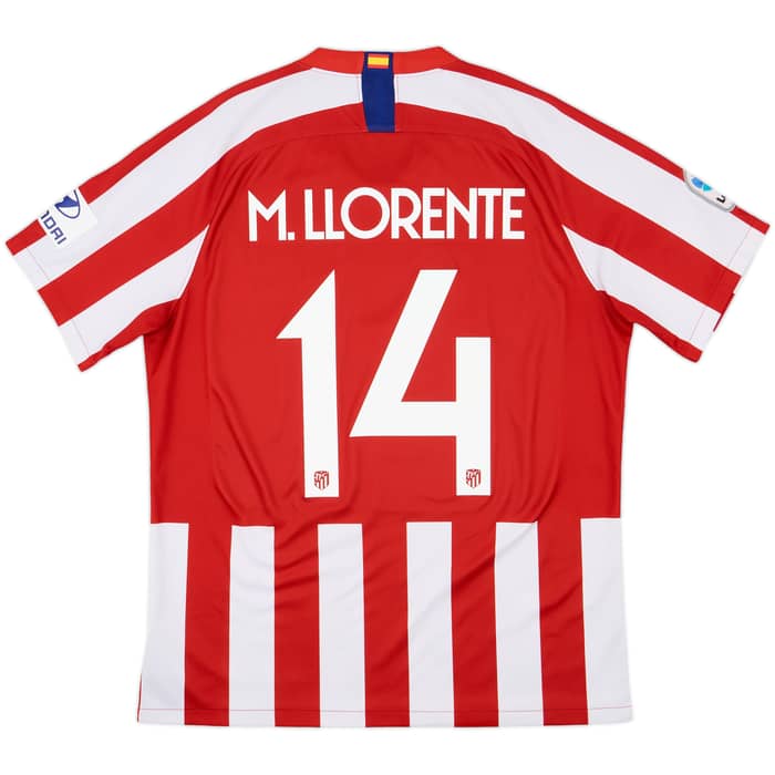 2019-20 Atletico Madrid Home Shirt M.Llorente #14 - 7/10 - (L)