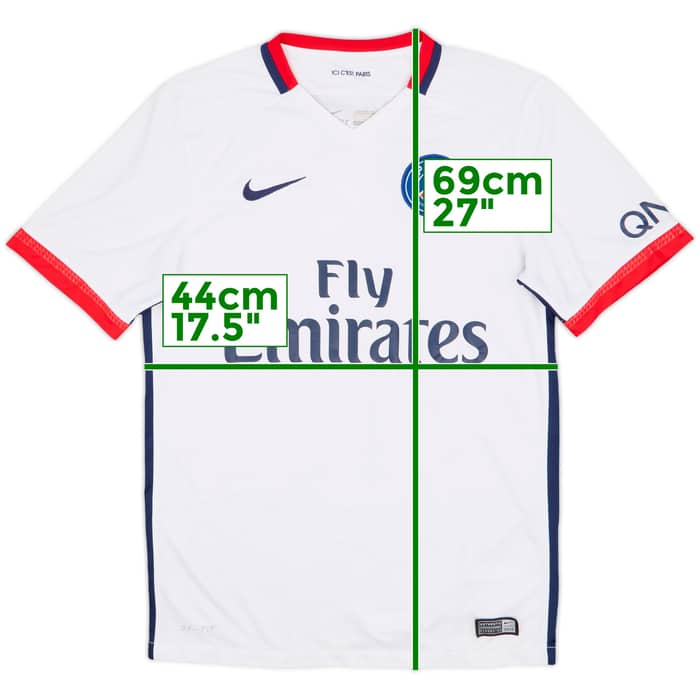 2015-16 Paris Saint-Germain Away Shirt - 8/10 - (S)