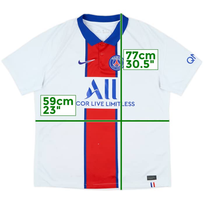 2020-21 Paris Saint-Germain Away Shirt - 6/10 - (XL)