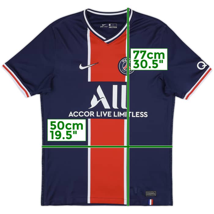 2020-21 Paris Saint-Germain Home Shirt - 8/10 - (M)