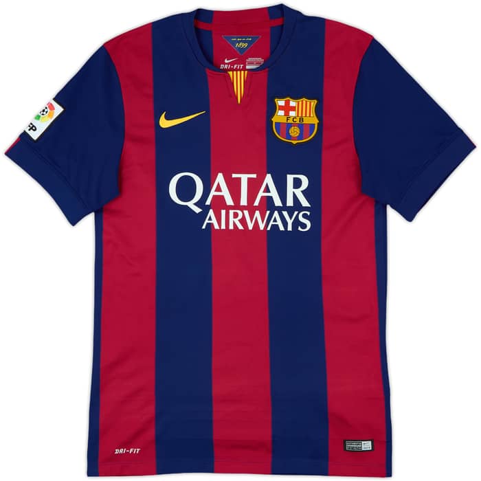 2014-15 Barcelona Home Shirt Neymar Jr #11 - 9/10 - (S)