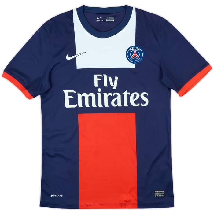 2013-14 Paris Saint-Germain Home Shirt Cavani #9 - 5/10 - (S)