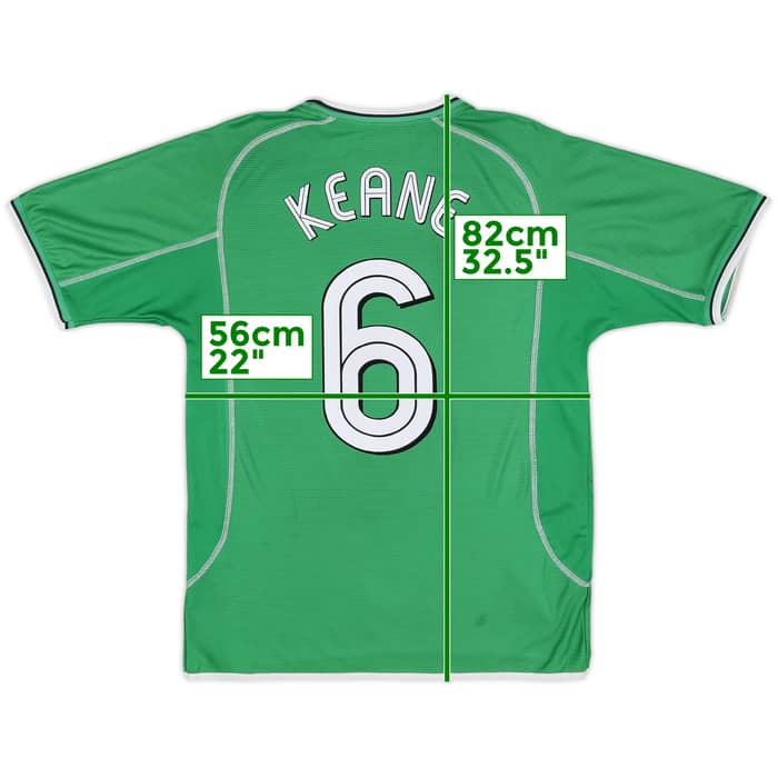 2001-03 Ireland 'World Cup 2002' Home Shirt Keane #6 - 8/10 - (M)